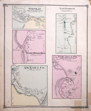 Load image into Gallery viewer, 1874 - Watertown Village Connecticut - Antique Map
