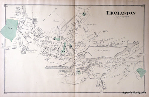 Antique-Hand-Colored-Map-Thomaston-Connecticut-United-States-Connecticut-1874-Beers-Maps-Of-Antiquity