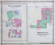 Load image into Gallery viewer, Antique-Hand-Colored-Map-Douglas-Pump-Works-Victor-Sewing-Machine-Co-verso-Russell-Mfg-Co.-United-States-Connecticut-1874-Beers-Maps-Of-Antiquity

