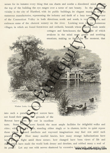 Antique-Black-and-White-Engraved-Illustration-Windsor-Locks-Connecticut-River-United-States-Northeast-1872-Picturesque-America-Maps-Of-Antiquity