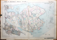 Load image into Gallery viewer, Genuine-Antique-Map-Part-of-Town-of-Greenwich-Fairfield-County-Connecticut-Plate-2-1938-Franklin-Survey-Company-Maps-Of-Antiquity
