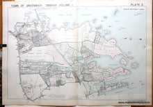 Load image into Gallery viewer, Genuine-Antique-Map-Part-of-Town-of-Greenwich-Fairfield-County-Connecticut-Plate-3-1938-Franklin-Survey-Company-Maps-Of-Antiquity
