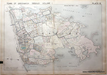 Load image into Gallery viewer, Genuine-Antique-Map-Part-of-Town-of-Greenwich-Fairfield-County-Connecticut-Plate-12-1938-Franklin-Survey-Company-Maps-Of-Antiquity
