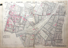 Load image into Gallery viewer, Genuine-Antique-Map-Part-of-City-of-Stamford-Fairfield-County-Connecticut-Plate-17-1938-Franklin-Survey-Company-Maps-Of-Antiquity
