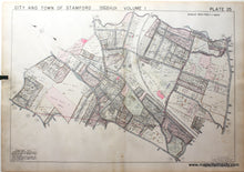 Load image into Gallery viewer, Genuine-Antique-Map-Part-of-Town-of-Stamford-Fairfield-County-Connecticut-Plate-25-1938-Franklin-Survey-Company-Maps-Of-Antiquity
