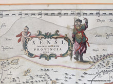 Load image into Gallery viewer, Antique-Hand-Colored-Map-Xensi-Imperii-Sinarum-Provincia-Tertia-Asia-China-Great-Wall-1655-Blaeu-Maps-Of-Antiquity-1600s-17th-century
