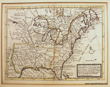 Load image into Gallery viewer, Genuine-Antique-Map-A-New-Map-of-ye-North-Parts-of-America-claimed-by-France-under-ye-Names-of-Louisiana-Mississippi-Canada-&amp;-New-France.-With-the-Adjoining-Territories-of-England-&amp;-Spain.-By-H.-Moll-Geographer-1735-Moll-Maps-Of-Antiquity
