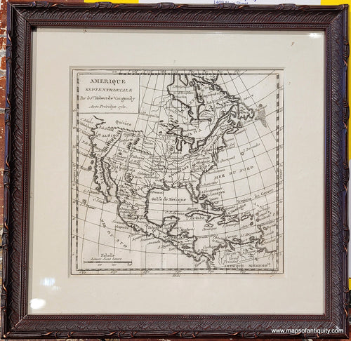 Genuine-Antique-Map-Framed-Amerique-Septentrionale-North-America-1760s-Vaugondy-Maps-Of-Antiquity