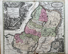 Load image into Gallery viewer, Genuine-Antique-Hand-colored-Map--Holy-Land-Palestine-Judea-Regio-Canaan-seu-Terra-Promissionis-Postea-Judeaea-del-Palatina-Nomenata-Hodi-Terra-Sancta--Seutter-Maps-Of-Antiquity
