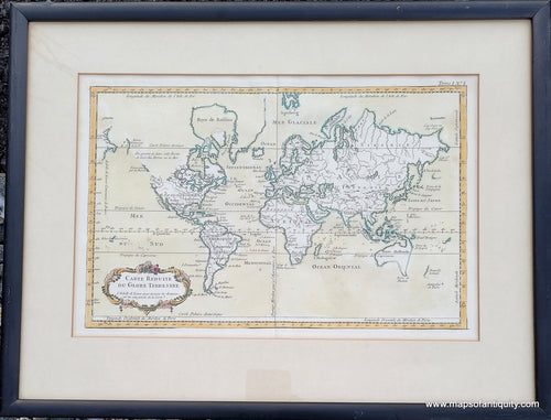 Genuine-Antique-Map-Carte-Reduite-du-Globe-Terrestre-1764-Bellin-Maps-Of-Antiquity