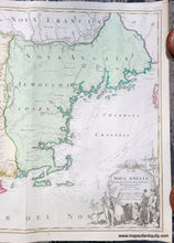 Load image into Gallery viewer, Genuine-Antique-Map-Nova-Anglia-New-England-New-York-New-Jersey-East-West-Jersey-Northeast-North-America-1720-Homann-Maps-Of-Antiquity
