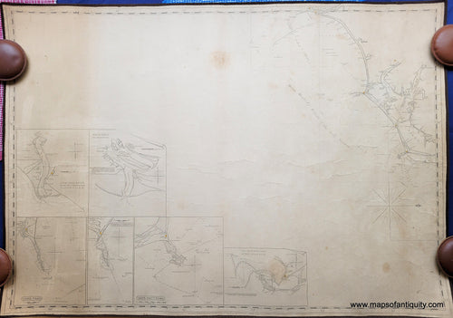 Genuine-Antique-Chart-Untitled-Cape-Hatteras-to-Cape-Fear-1827-Blunt-Maps-Of-Antiquity