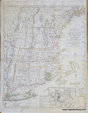 Load image into Gallery viewer, Genuine-Antique-Map-Bowles-New-Pocket-Map-of-the-Most-Inhabited-Part-of-New-England-1776-Bowles-Maps-Of-Antiquity
