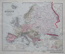 Load image into Gallery viewer, 1884 - British Isles, verso: Europe - Antique Map
