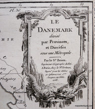 Load image into Gallery viewer, 1766 - Le Danemark - Antique Map
