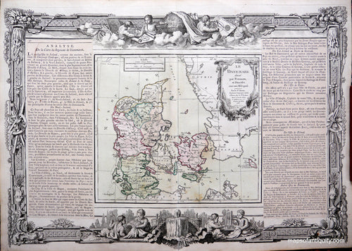 Antique-Hand-Colored-Map-Le-Danemark-Europe-Scandinavia-1766-Brion-de-la-Tour-Maps-Of-Antiquity