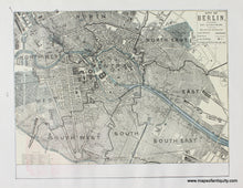 Load image into Gallery viewer, 1900 - Brussels and Berlin - Antique Map
