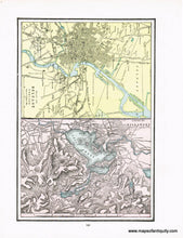 Load image into Gallery viewer, 1892 - Madrid, Spain, Verso:  Belfast, and  Lakes of Killarney, Ireland - Antique Map
