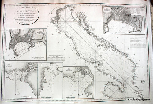 Antique-Black-and-White-Nautical-Chart-Gulf-of-Venice-Italy-Antique-Nautical-Charts-Italy-1820-Gauttier-Maps-Of-Antiquity