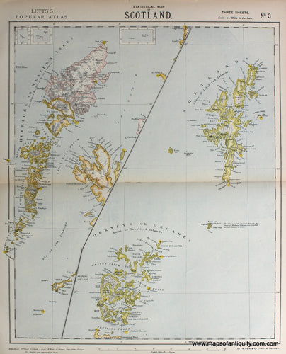 printed-color-Antique-Map-Statistical-Map-of-Scotland-Three-of-Three-Europe-Scotland-1883-Letts-Maps-Of-Antiquity