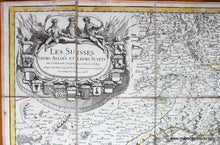 Load image into Gallery viewer, 1783 - Map of part of Switzerland: Les Suisses leur allies et leurs suiets - Antique Map
