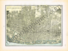 Load image into Gallery viewer, 1894 - London (England), verso: Liverpool (England), Plan of Belfast (Ireland), and Lakes of Killarney - Antique Map
