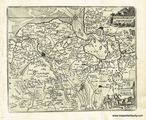 Antique-Black-and-White-Map-Dominium-Groeningae-I.-Peeters.-Ex.-(Part-of-the-Netherlands)-Europe-Netherlands-1725-De-Aefferden-Maps-Of-Antiquity
