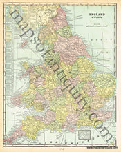 Load image into Gallery viewer, 1900 - Europe, verso: England &amp; Wales - Antique Map
