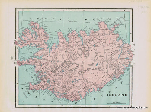 Antique-Map-Europe-Holland-Belgium-Denmark-Iceland-Cram-1898