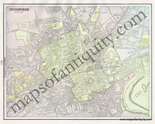 Load image into Gallery viewer, 1898 - London (England), verso: Edinburgh, Scotland, and Liverpool, England - Antique Map
