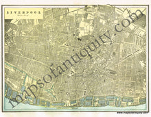 Load image into Gallery viewer, 1898 - London (England), verso: Edinburgh, Scotland, and Liverpool, England - Antique Map
