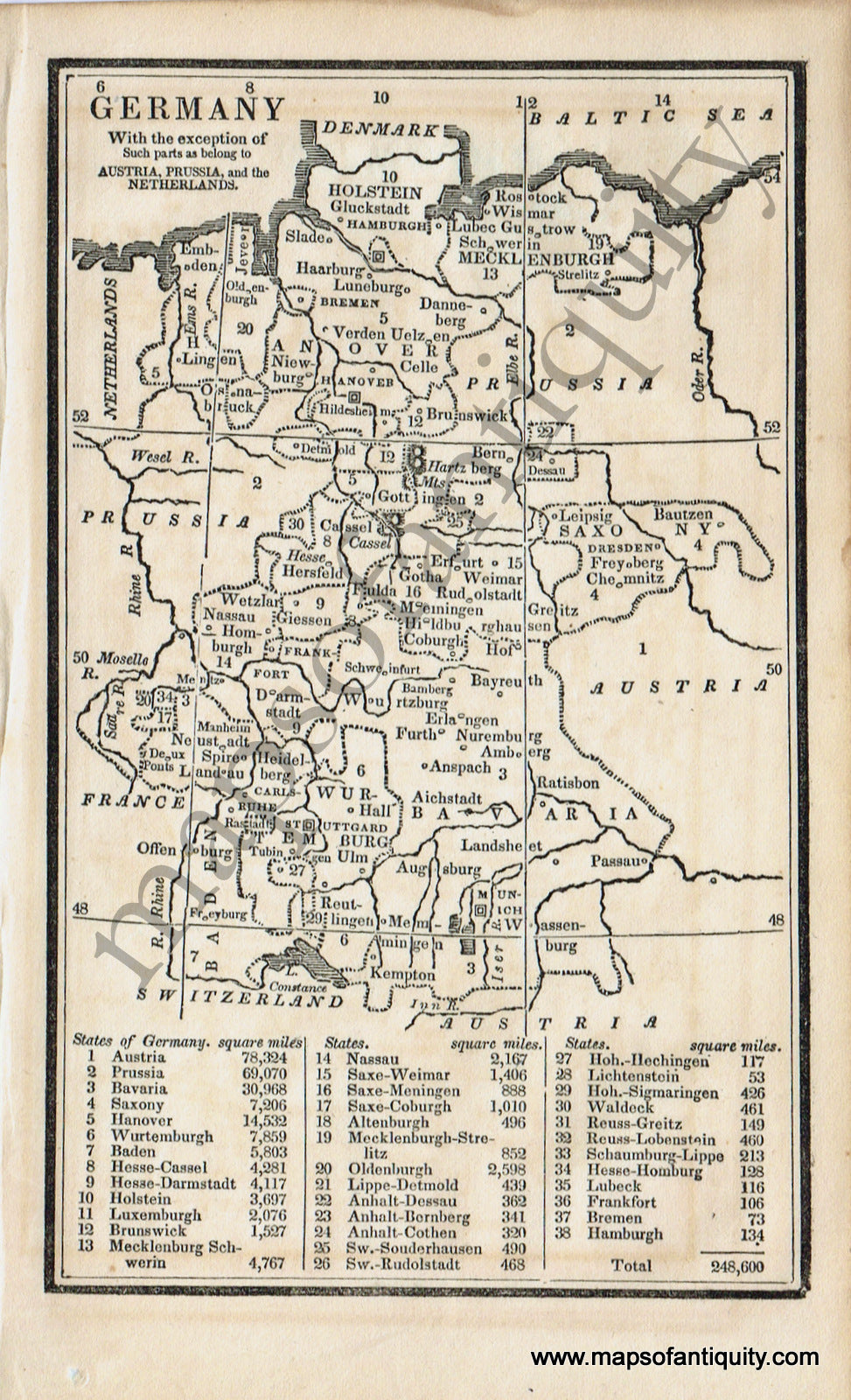 Antique-Black-and-White-Map-Germany-Europe-Europe-General-Germany-1830-Boston-School-Geography-Maps-Of-Antiquity