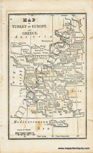 Antique-Black-and-White-Map-Map-of-Turkey-in-Europe-and-Greece-Europe-Turkey-&-the-Mediterranean-Greece-&-the-Balkans-1830-Boston-School-Geography-Maps-Of-Antiquity