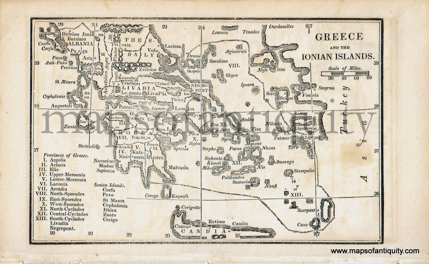 Antique-Black-and-White-Map-Greece-and-The-Ionian-Islands-Europe-Greece-&-the-Balkans-1830-Boston-School-Geography-Maps-Of-Antiquity