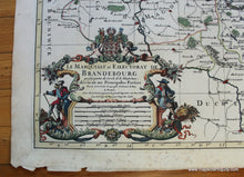 Load image into Gallery viewer, 1696 - Le Marquisat et Eslectorat de Brandebourg - Antique Map
