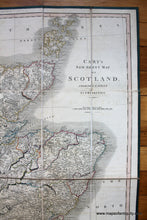 Load image into Gallery viewer, after 1860 - Carey&#39;s New Sheet Map of Scotland, From the Latest Authorities. - Antique Map
