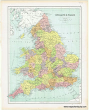 Load image into Gallery viewer, 1877 - Scotland, verso: England &amp; Wales - Antique Map
