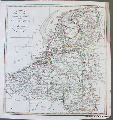 Antique-Hand-Colored-Map-The-Seven-United-Provinces-and-the-Netherlands-or-Low-Countries-in-General-Europe-Holland-&-The-Netherlands-1791-Johnson-Maps-Of-Antiquity