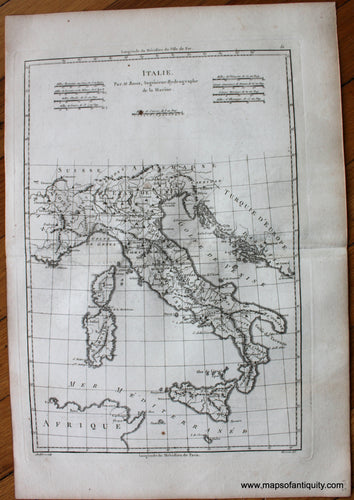 Antique-Map-Italy-Bonne-Desmarest-1787