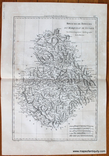 Antique-Map-Germany-Czech-Republic-Bohemia-Boheme-Lusace-Lusatia-Bonne-Desmarest-1787