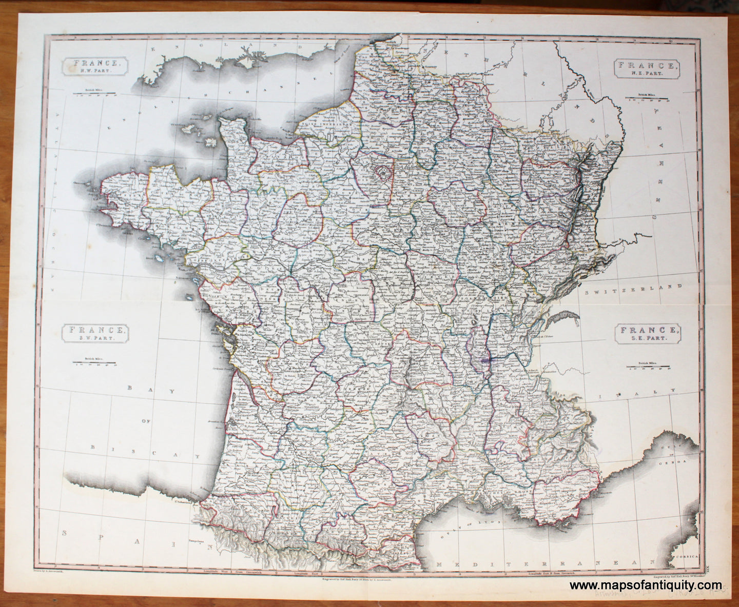 Antique-Map-France-Arrowsmith-1830-1830s-Early-Mid-19th-Century-Maps-of-Antiquity