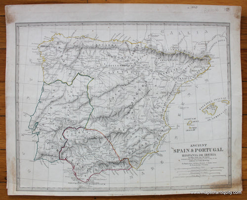 Antique-Map-Ancient-Spain-&-Portugal-Hispania-or-Iberia-SDUK-Society-for-the-Diffusion-of-Useful-Knowledge-Maps-of-Antiquity