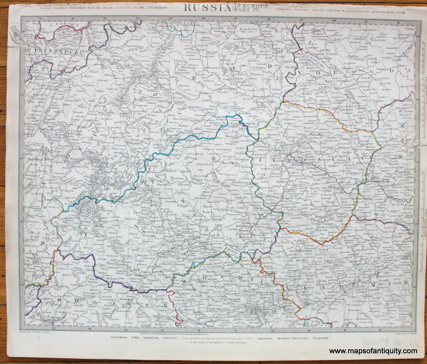 Antique-Map-Russia-in-Europe-Part-IV-SDUK-Society-for-the-Diffusion-of-Useful-Knowledge-1834-1830s-1800s-Early-Mid-19th-Century-Maps-of-Antiquity