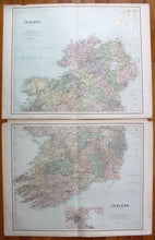 Load image into Gallery viewer, Antique-Map-Ireland-Philip-Philips-Imperial-Atlas-World-1890-1800s-19th-century-Maps-of-Antiquity
