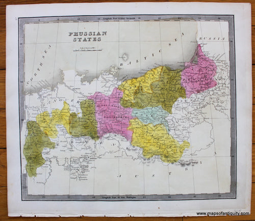 Antique-Hand-Colored-Map-Prussian-States.-Europe-Prussia-1842-Jeremiah-Greenleaf-Maps-Of-Antiquity