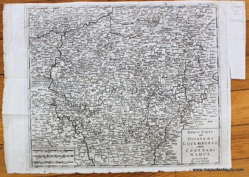 Antique-Map-
Luxembourg-Early-Luxembourg-and-Environs-Nuova-Carta-del-Ducatodi-Lucemburgo-e-della-Contea-di-Namur-Tirion-c.-1740-Maps-Of-Antiquity