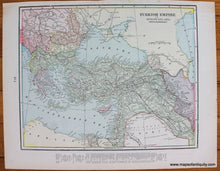 Load image into Gallery viewer, 1898 - Map of Constantinople, verso: Turkish Empire in Europe and Asia, Greece, Roumania, ect [sic]. - Antique Map
