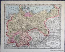 Load image into Gallery viewer, 1888 - Tunison&#39;s Sweden and Norway; verso: Tunison&#39;s Empire of Germany - Antique Map
