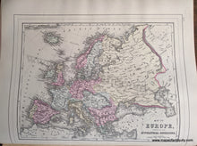 Load image into Gallery viewer, Antique-Hand-Colored-Map-Double-sided-map:-Map-of-Europe-showing-its-Gt.-Political-Divisions;-verso:-Map-of-Chili-/-Map-of-Brazil-Bolivia-Paraguay-and-Uruguay-Europe--1884-Mitchell-Maps-Of-Antiquity-1800s-19th-century
