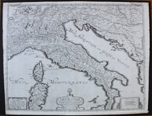 Load image into Gallery viewer, Antique-Uncolored-Map-Carte-de-l&#39;Italie-et-des-Pais-circonvoisins-nouvellement-Europe-Italy-1637-Tavernier-Maps-Of-Antiquity-1800s-19th-century
